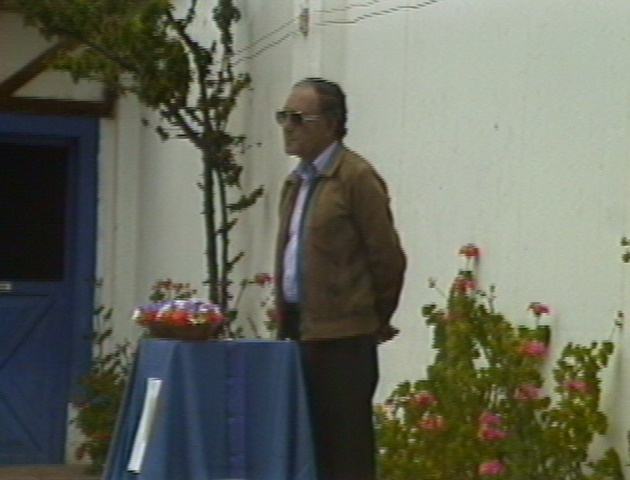 The hacienda-owner Don Jesus Lambari speaking