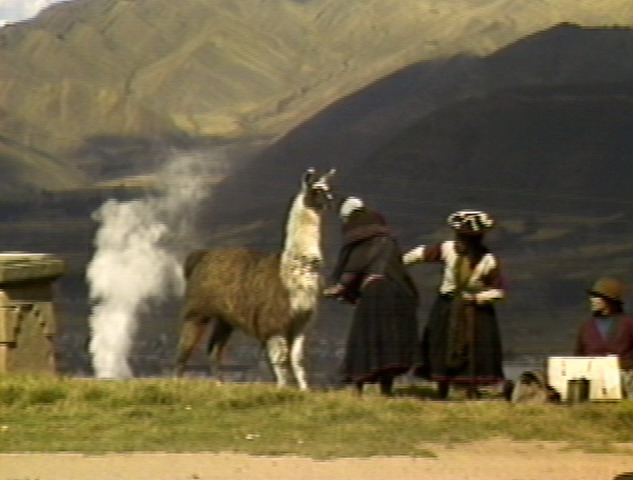Locals on the hill above Cuzco